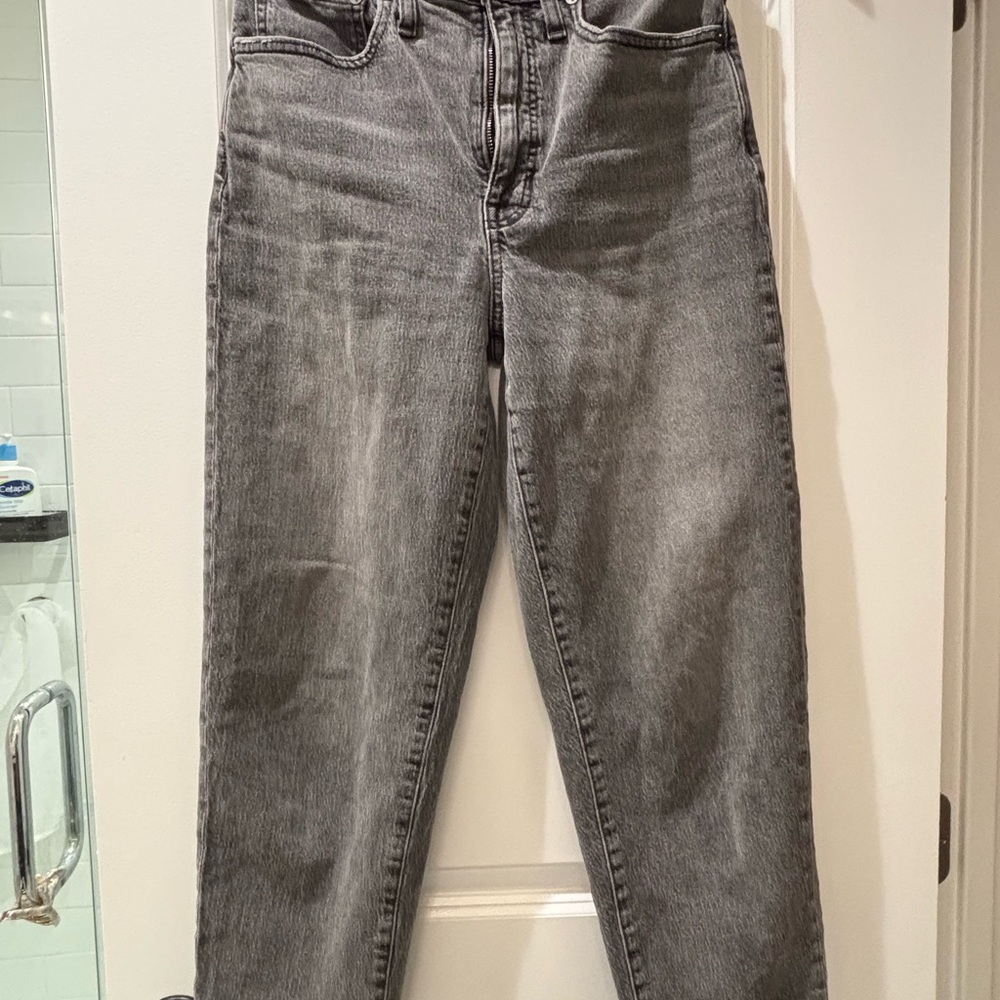 Madewell Women's Straight Leg Gray Jeans